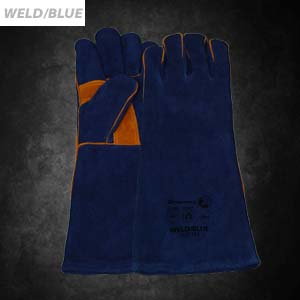 Blue Welder's Glove